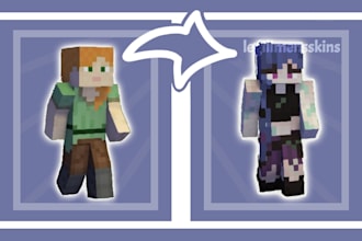 create custom and unique minecraft skins for your character