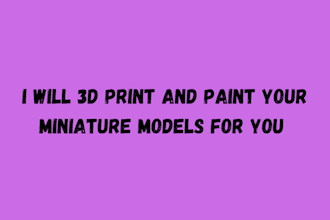 3d print and paint your miniature model figurines dnd ship to us uk germany