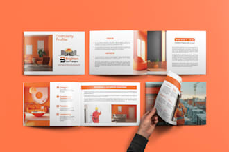 create PDF brochure, company profile, digital brochure, and proposal design