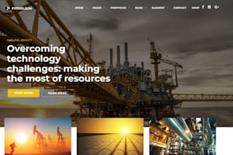 build squarespace oil gas plant industry website diesel petrol website tutor