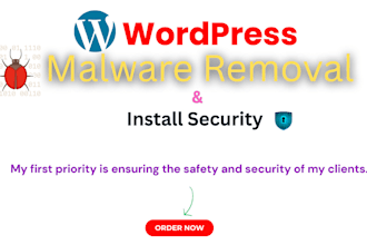 do remove malware from wordpress website and install security