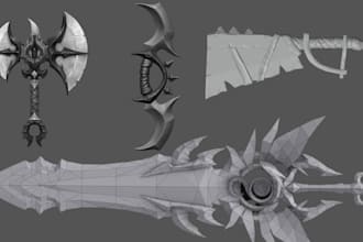 design 3d cosplay 3d weapons 3d props and 3d accessories ready for 3d printing