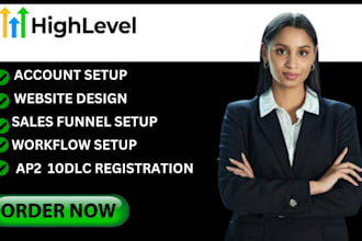create gohighlevel funnels, landing pages, webinars, and workflow automation