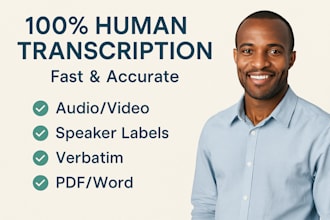 transcribe your audio or video to text with high accuracy
