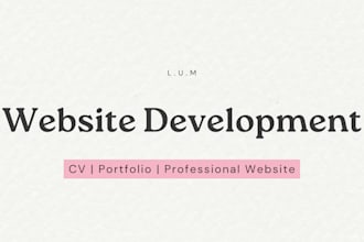 create any personal website, CV, portfolio with HTML and CSS