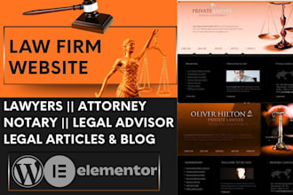 build law firm website attorney notary lawyer legal advisor website