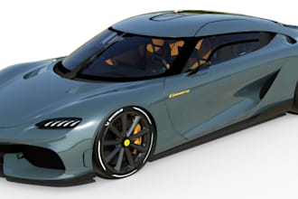 3d car modeling and rendering,koenigsegg sport car,gta v,fivem,mayer,livery car