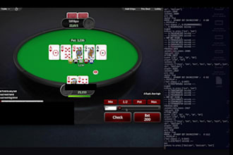 develop advanced poker ai bot, gto, piosolver, python, clone aviator bot