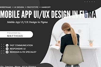 design mobile app UI UX wireframe prototype and figma mobile app design redesign