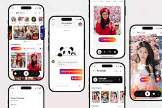 develop truck booking app, live streaming app, carpooling app, streaming app