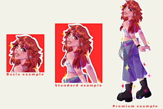 draw portraits, fanart and original characters