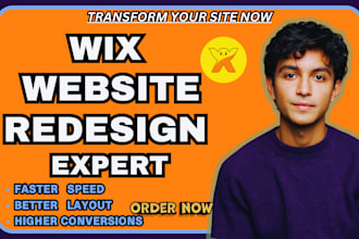 fix or redesign wix website with speed optimization and SEO