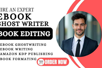 be your ebook writer, ghost book writer, ghostwriter, amazon kdp ebook writer