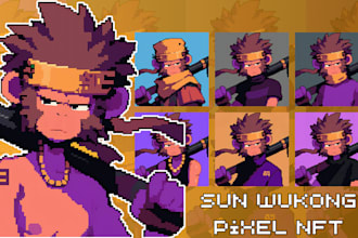 create high quality pixel art, animation, sprite sheets, game assets and scenes