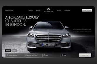 design chauffeur website taxi limousine booking rental website taxi booking app