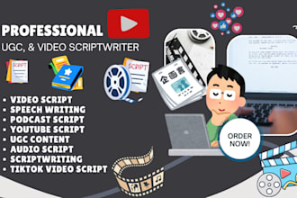 write script for ugc social media content tiktok video youtube scriptwriter