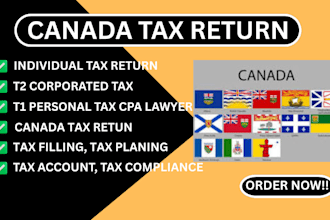 file canada t1 and t2 tax returns and provide expert business consulting