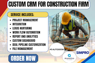 setup autodesk procore sage intacct acumatica bluebeam simpro construction crm