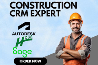 setup autodesk procore sage hcss job trend deltek conctractor construction crm