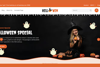 design halloween shopify store, halloween dropshipping store