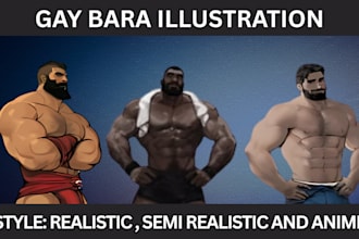 draw bara muscle, yaoi, nsfw, fan art, fanart, oc comic, gay character, bara