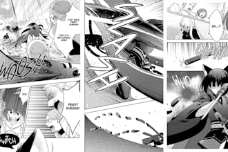 do anime manga comic in manga style, webtoon comic page, nsfw comic art