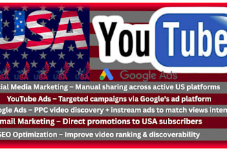 do youtube video promotion to UK and australia via google ads campaign