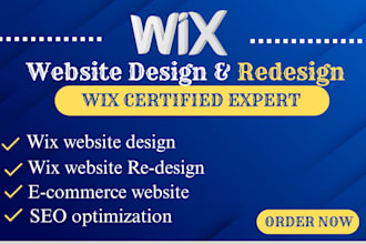 design and redesign a custom wix website with ecommerce and SEO optimaization