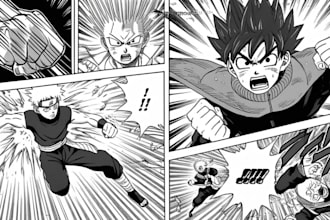draw anime, manga comic pages, storyboard, and manga panels as your manga artist