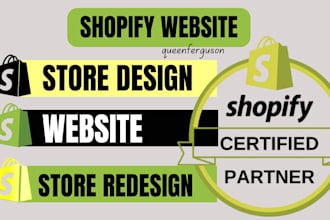 create a modern, responsive shopify website design for your store