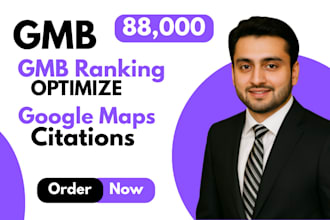 provide 88,000 google maps citations to improve your gmb rankings