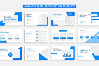 redesign your powerpoint presentation slides or template, business powerpoint