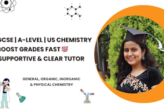 tutor chemistry for gcse, a levels, and US high school