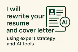 rewrite your resume and cover letter using expert strategy and ai tools