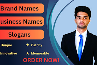 craft unique names for businesses, brands and products with slogans