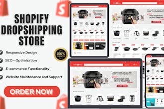 build a passive income shopify dropshipping store or shopify website