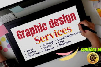 design canva flyer, postcard, social media posts, brochure in 30 minute