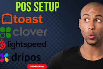 set up toast pos dripos clover pos square pos  loyverse ubereat lightspeed pos