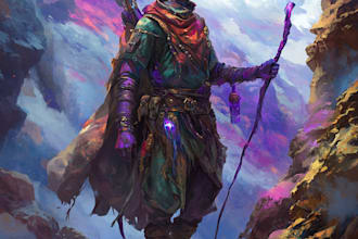create a unique original dnd fantasy character art