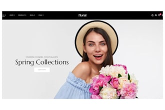 design flower store flower shopify store flower website florist website