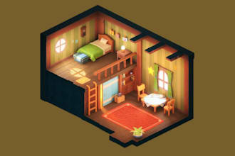 create 3d game environment unity 3d environment low poly 3d game map game props
