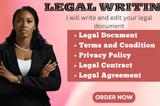 draft legal contracts privacy policy, nda, terms and condition for websites, app