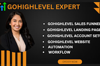 build go high level sales funnels, landing pages and website as ghl expert