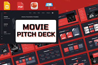 do investor movie film pitch deck powerpoint presentation design tv shows series