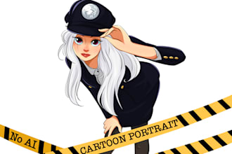 draw you an amazing cartoon portrait