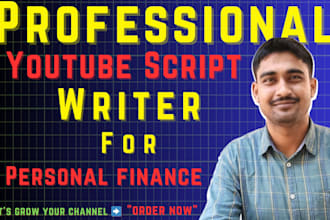 write a high retention personal finance scripts for youtube videos
