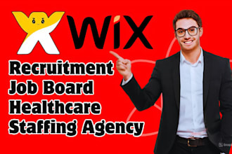 create wix recruitment website job board website healthcare staffing  website