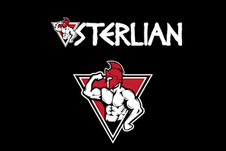 design awesome strong fitness brand logo