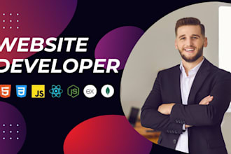 build or rebuild website, website development as full stack web developer