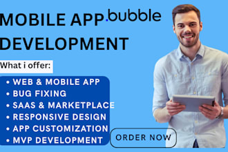 develop mobile app flutterflow adalo glide kintone appsheet  airtable  developer